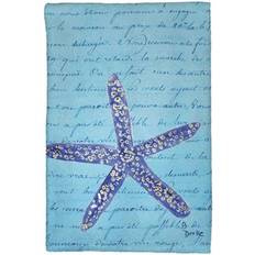 Microfiber Kitchen Towels Betsy Drake KT991 Starfish Kitchen Towel Blue