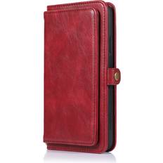 Temu Case for iPhone 14 max red Multifunctional leather wallet No289055