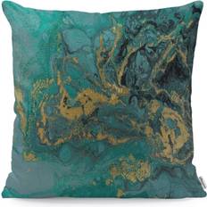 Acrylic Cushion Covers KEROTA Marble Acrylic Nature Blue Marbling Texture Cushion Cover Gold