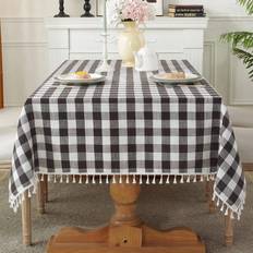 Checkered Tablecloths Tianfu Square Plaid Square Tablecloth Black