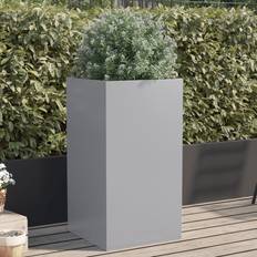 vidaXL Pflanzkübel Silbern 42 x 38 x 75 cm