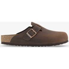 Birkenstock Mens Habana Boston Logo-embossed Leather Clogs Eur Men