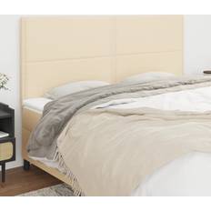 Sängar & Madrasser vidaXL Huvudgavlar 4 St Gräddvit 90 x 5 x 78/88 cm Sänggavel