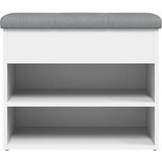 vidaXL Skobänk Vit 62 x 32 x 50 cm Skoställ