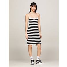 Tommy Hilfiger Femme Robes Tommy Hilfiger Crochet Stripe Dress - Black