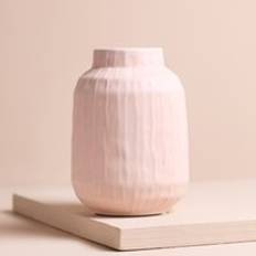 Small Pink Ceramic Matte Textured
