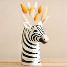 Lisa Angel Ceramic Zebra Head Vase