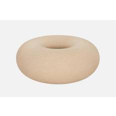 Beige Poufs Hem Boa Oatmeal Pouffe