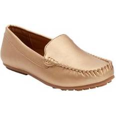 Gold - Women Moccasins Comfortview Women's The Milena Moccasin in Gold Size 1/2 M