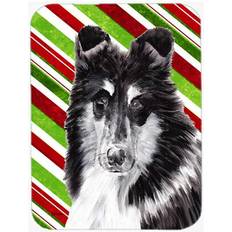 CoolCookware Collie Candy Cane Christmas Chopping Board