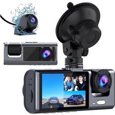 Reversing Cameras Fantec 3 Channel Dash Cam Front and Rear Inside, 1080P Dash