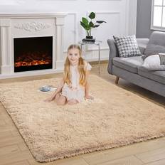 Carpets & Rugs Shaggy Rugs UK 160 X 230 Extra Pile Beige cm