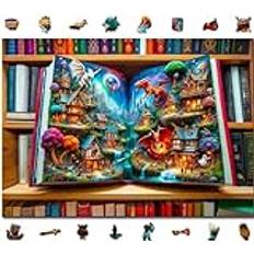 Wooden City Wooden.City Enchanted Tales 1000 Piece Puzzle, Wooden Puzzles for Adults, Jigsaw Puzzles 1000 Pieces, Made in EU, Size 20.43 X 14.76 in, Magical Jigsaw Puzzle