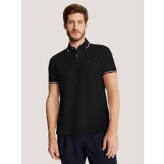 Tommy Hilfiger Black Polo Shirts Tommy Hilfiger Men's Regular Fit Wicking Polo Black