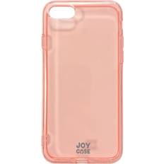 iPhone SE 2022 2020 8 7 6 6S Joy Case Fleksibelt Plastik Cover Gennemsigtig Pink