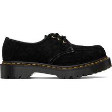 Men - Platform Low Shoes Dr. Martens 1461 Bex Made in England Emboss Suede Oxford Shoes - Black