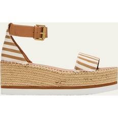 Platform Espadrilles See by Chloé Glyn Stripe Flatform Espadrille Sandals