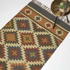 Carpets & Rugs Homescapes Lucea & Kilim Wool Orange