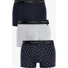 Cotton Swimming Trunks Ted Baker Herren 3er-Pack Baumwollhosen Badehose, Mehrfarbig