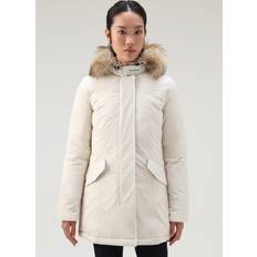 Woolrich Damen Arctic Parka aus Urban Touch mit abnehmbarem Pelz Weiß Größe