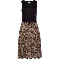 Buffalo Midi Beach Dress - Light Brown/Black