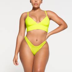 Giallo Reggiseni SKIMS Triangle Longline Bralette Yellow Fits Everybody