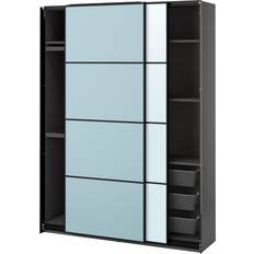 Blåa Garderober IKEA MEHAMN/AULI Garderob