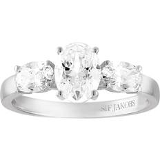 Vita Ringar Sif Jakobs Jewellery Ellisse TRE Ring Dam Ringar