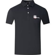 Clothing Aquascutum Aldis Brand London Logo Black Polo Shirt