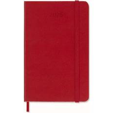 Rot Kalender Moleskine 12 Monate Tageskalender 2025, Pocket/A6, 1 Tag