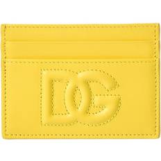 Dolce & Gabbana Dg Logo Card Holder Yellow Leather