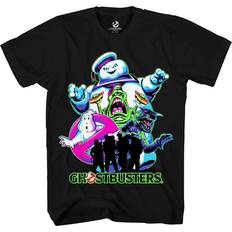 Clothing Ghostbusters Ghostbusters Mens Ecto1 Slimer Shirt Stay Puft Logo Tee Shirt Graphic T-Shirt Black Neon, XX-Large