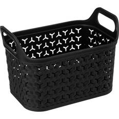 Plastique Paniers 5Five Ajouré Plastique 4l Noir Panier