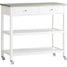 Serveringsvagn med lådor Lammeuld Mobile kitchen White/Grey Rullbord 45x100cm