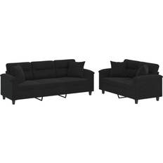 2 personers - Sofagrupper Sofaer vidaXL VidaXL Sofasæt 2 Dele Med Puder Sofa 2 personers