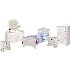 White Bed Packages Picket House Furnishings Addison White Twin