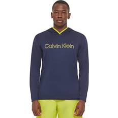 Calvin Klein Elastane/Lycra/Spandex Sweaters Calvin Klein Men's Standard Quick Dry UPF Hoodied Top, Navy