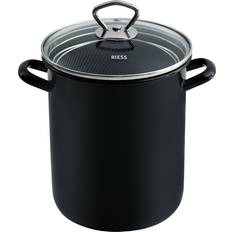 Riess Cooking Pot with Lid Black 16 cm