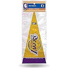 NBA Sports Fan Products Rico Industries NBA Los Angeles Lakers 8-Piece 4-Inch by 9-Inch Classic Mini Pennant Décor Set