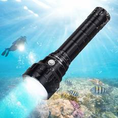 Wurkkos DL40 Diving Flashlight, Bright Max 5000 Lumen Scuba Dive Light with LH351D LED, IPX8 Waterproof Submarine Flashlight Underwater 492ft, High 90CRI Rechargeable Diving Torch for Depth Cave