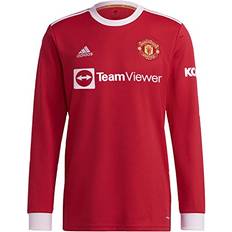 adidas Manchester United Long Sleeves Home Soccer Jersey 21/22 X-Large