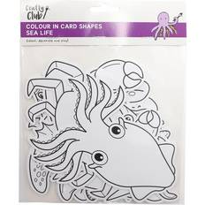 Crafty Club Pack of 12 In Card Shapes Sealife