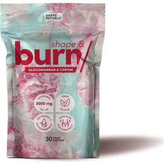 Shape & Burn Sättigungskapseln Glucomannan & Chrom 180 St
