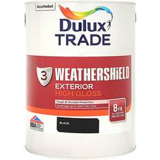 Dulux Trade Black - Wood Paints Dulux Trade Weathershield Exterior High Gloss Wood Paint Black