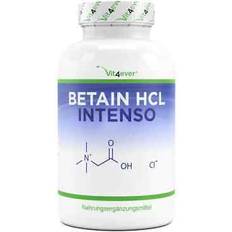 Vit4ever Betaine HCL 240 Capsules Of 69mg Each With Pepsin + Gentian Extract