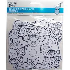 Pack of 12 In Card Shapes Animals