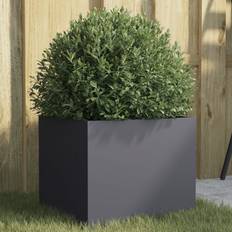 Acier Corten Carrés Potagers Surélevés vidaXL Jardinière Anthracite 32x30x29 cm Acier Laminé À Froid