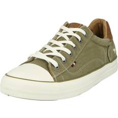 Mustang Herren Schuhe Mustang Sneaker braun oliv weiß