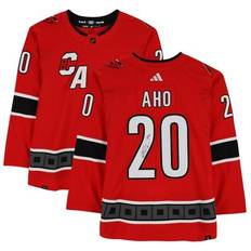 Fanatics Authentic Sebastian Aho Red Carolina Hurricanes Autographed 2022-23 Reverse Retro adidas Jersey