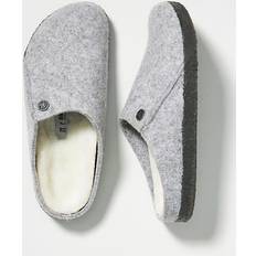 White Slippers Birkenstock Zermatt Shearling Clogs